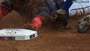 WS2016 Gm1: Ross throws out Lindor trying to steal