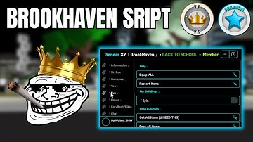 [NEW] BrookHaven TROLL SCRIPT -  Free Gamepass, KILL, FLING And more!