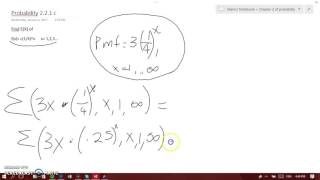 how to find the expected value of a pmf