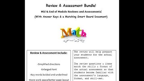 Grade 2 Module 3 Review and Assessment Bundle