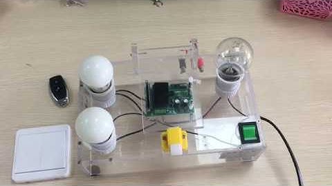 How to use : Remote Control Switch 110V 220V 2CH Receiver and RF Remote Controls and Wall Panel