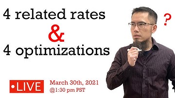 How To Solve Related Rates & Optimizations (calculus livestream)