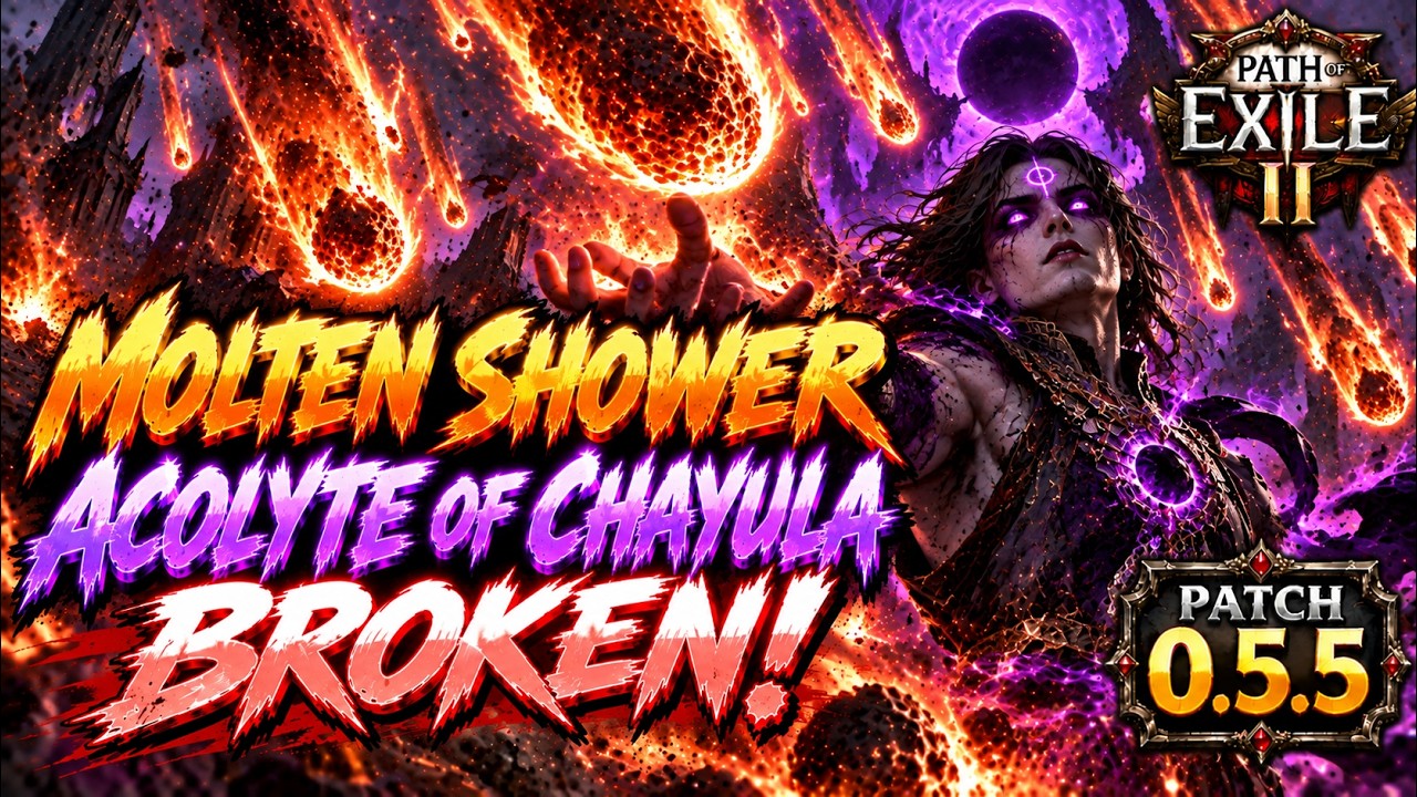 MOLTEN SHOWER ACOLYTE OF CHAYULA BUILD GUIDE | PATH OF EXILE 2 PATCH 0.5.5
