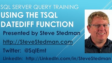 Using the TSQL DateDiff Function