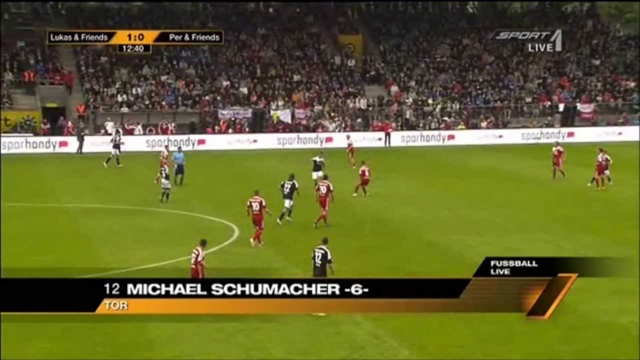 Michael Schumacher - Benefizspiel von Lukas Podolski & Per Mertesacker