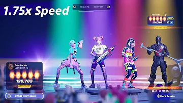 "Rain On Me" by Lady Gaga ft Ariana Grande 100% 1.75x Speed Flawless Expert Vocals Fortnite Festival