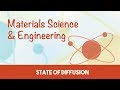 AMIE Exam Lectures- Material Science &amp; Engineering | Diffusion in Solids| its Different States | 5.2