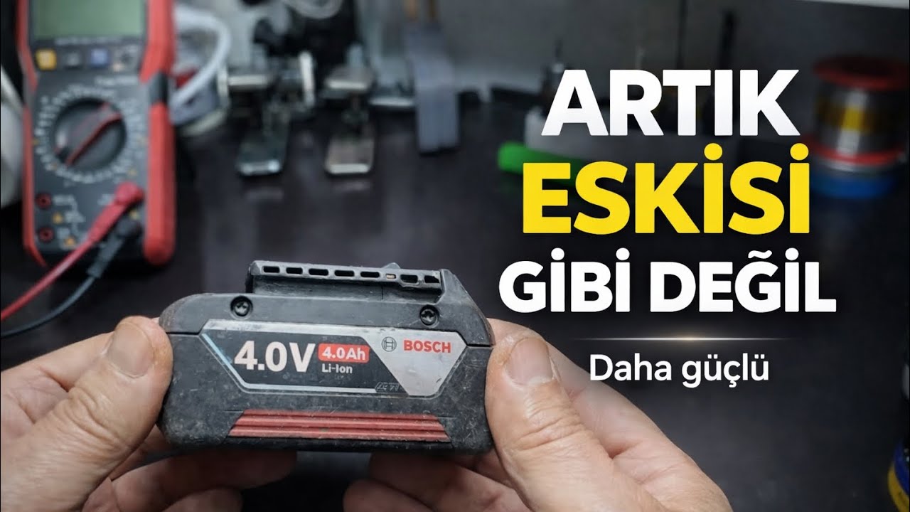 Bosch 18V 4.0Ah Bataryayı 5.0Ah’a Yükselttik 🔋