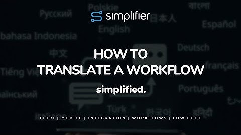 How to translate Workflows