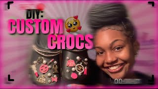 crocs with designer charms