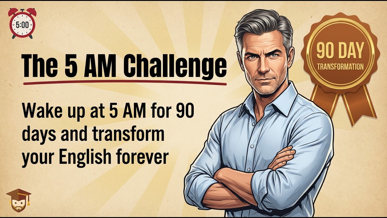 Wake Up at 5 AM for 90 Days - Your English (and Life) Will Never Be the Same 🔥