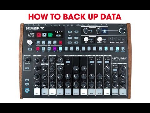 How To Save Memory & Backup Patterns: Arturia Drumbrute