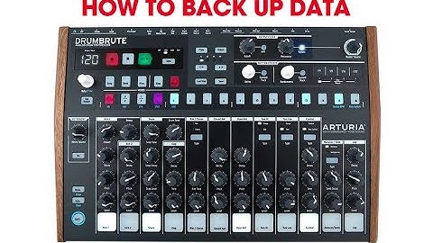 How To Save Memory & Backup Patterns: Arturia Drumbrute