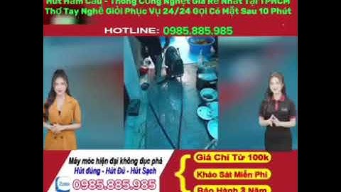 thông cống nghẹt giá rẻ Tại TPHCM