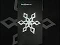 How to make a snowflake ❄️ paper craft 📄 154 #shorts #snowflakes #viralshort #reels #papercraft #diy