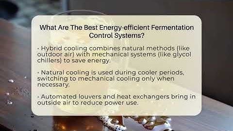 What Are The Best Energy-efficient Fermentation Control Systems? - The Pint Guy