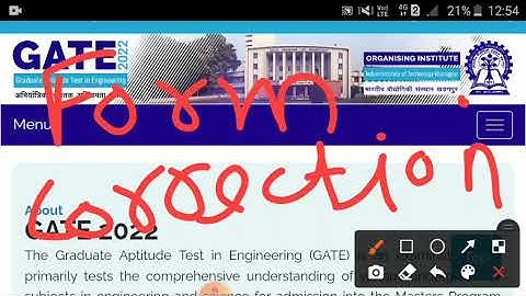 Iit gate Form correction