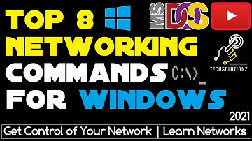 Top 8 DOS Networking Commands in Windows 10 | DOS Commands | Networking Commands | IPCONFIG | PING