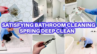 Satisfying Spring Deep Clean With Me Cleaning Motivation Bathroom Deep Cleaning House Cleaning