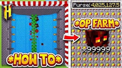 Hypixel Skyblock : HOW TO BUILD AN *AFK* MAGMA CUBE FARM! l Minecraft Skyblock (69)