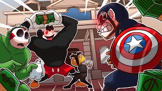 THE AVENGERS TAKE ON EVIL MICKEY FOR THE BATTLE OF DISNEYLAND!