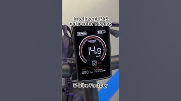Ebike Intelligent PAS & Color display help you easier riding.#electricbike #intelligent#display