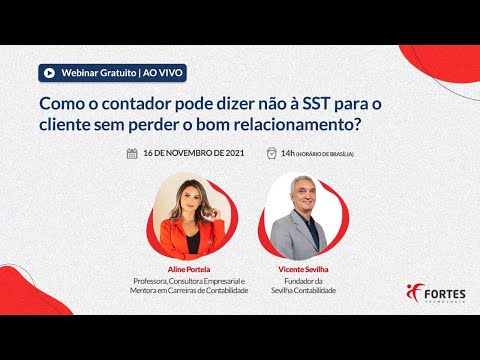 [Webinar] Como o contador pode dizer não à SST para o cliente sem perder o bom relacionamento?