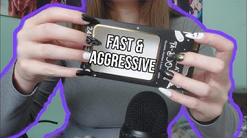 actually FAST & AGGRESSIVE tapping + scratching random triggers ASMR