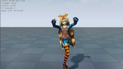 UE4+MMD Animation Retargeting Test