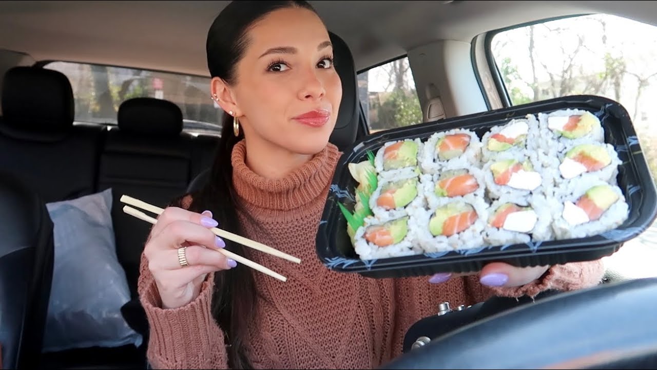 ASMR Eat Lunch With Me | Chatty Sushi Mukbang 🍣