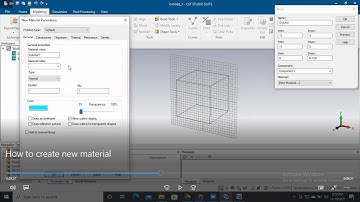 How to create new material in CST.
