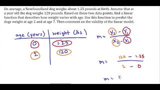 Creating a linear model, and is it valid