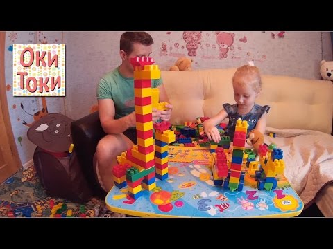 Алиса собирает животных из конструктора бауэр классик Alice collects animals from bauer classic kit