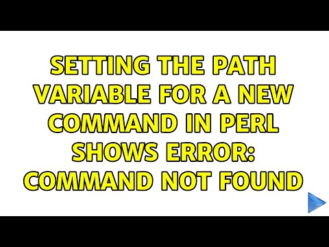 Setting the PATH variable for a new command in Perl shows error: Command not found