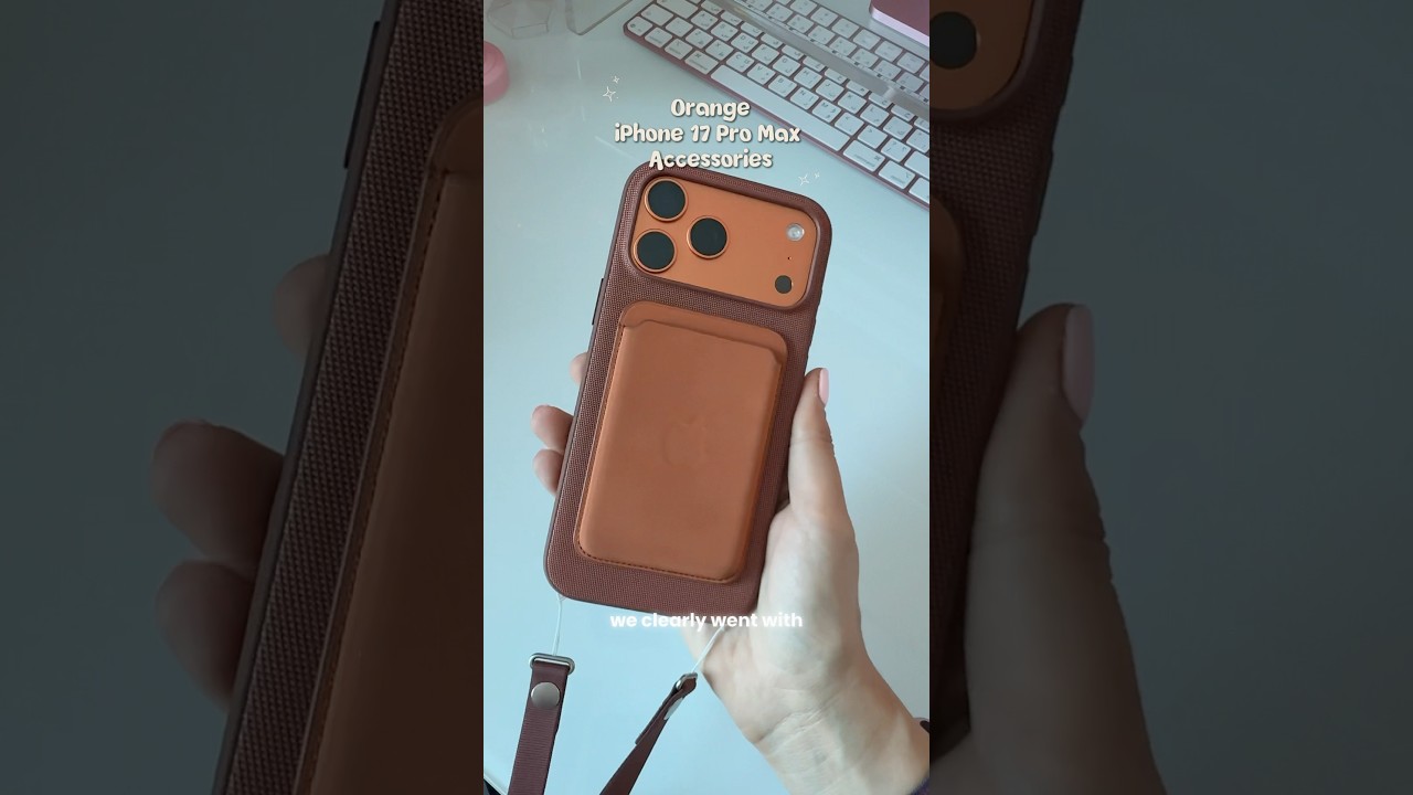 Аксессуары для iPhone 17 Pro Max оранжевого цвета! 