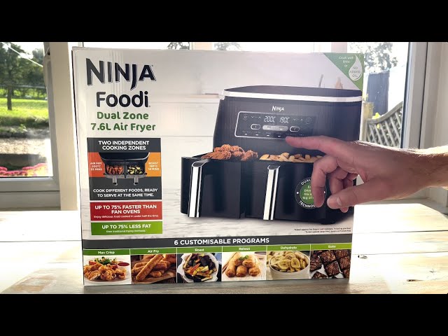 NINJA Foodi Dual Zone 7.6L AIR FRYER UNBOXING & FIRST USE