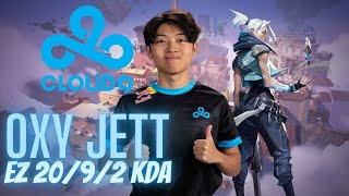 Meeting Rossy in Rank!!! C9 OXY Jett🔪 VOD! ft. Rossy and kiNgg vs. Grim