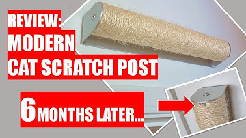 REVIEW:  Modern Wall Mounted Cat Scratch Post - 6 Months Later...
