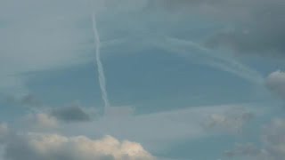 Time Lapse Of Plane Trails Stock Video