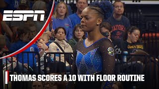Trinity Thomas scores a perfect 10 with her floor routine | ESPN Gymnastics