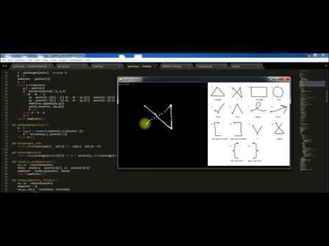 Dynamic Gestures Recognize $1 method