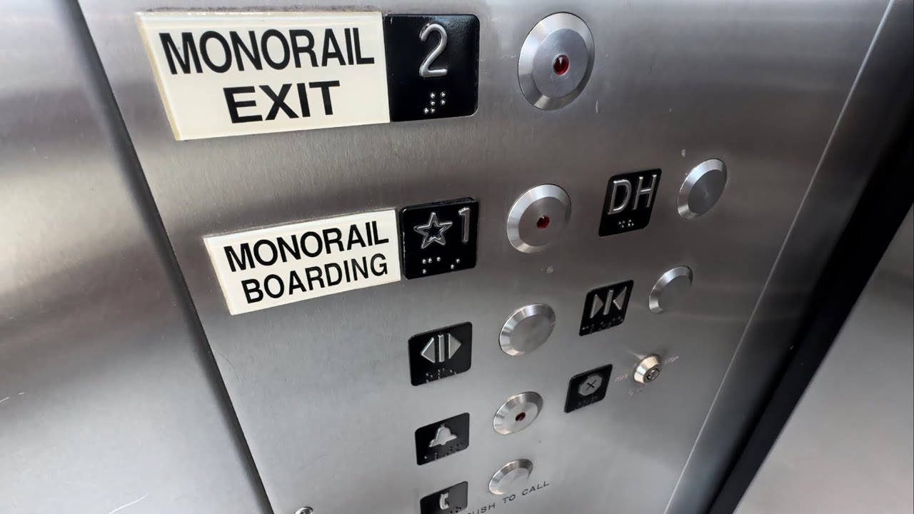 OTIS & KONE Elevators & Escalators at Las Vegas Monorail Train Stations Nevada YouTube