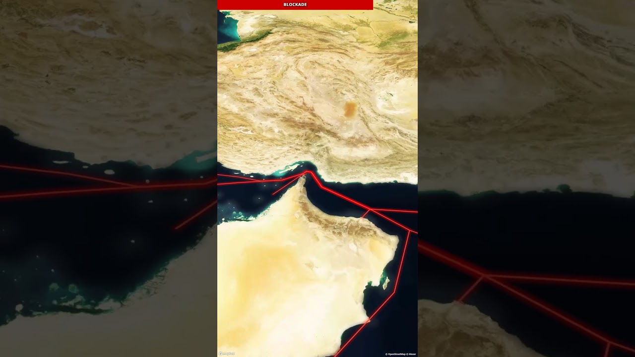 2026 USA-Israel-Iran Conflict Mapped #straitofhormuz #geopolitics #economy