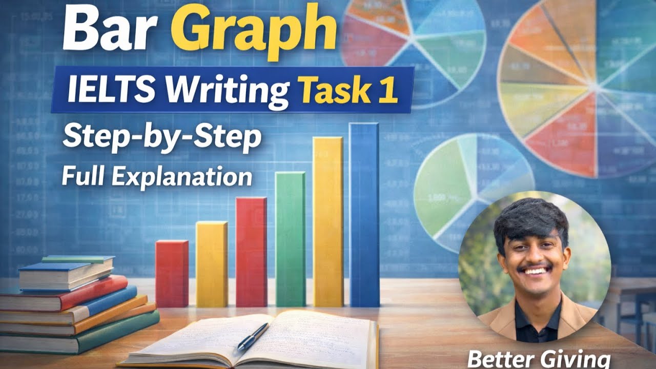 Bar One Writing Bar Graph IELTS Writing Task 1 | Step-by-Step Full Explanation - YouTube