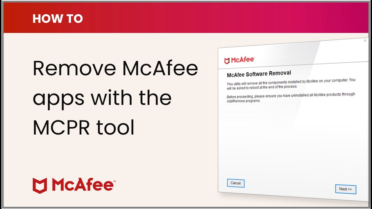 Como faço para remover o McAfee do meu computador?