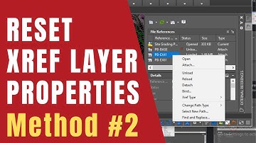AutoCAD How to Reset Xref Layer Properties with VISRETAIN Command