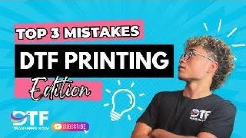 TOP 3 mistakes when DTF Printing! | DTF Transfers Now | Miami |