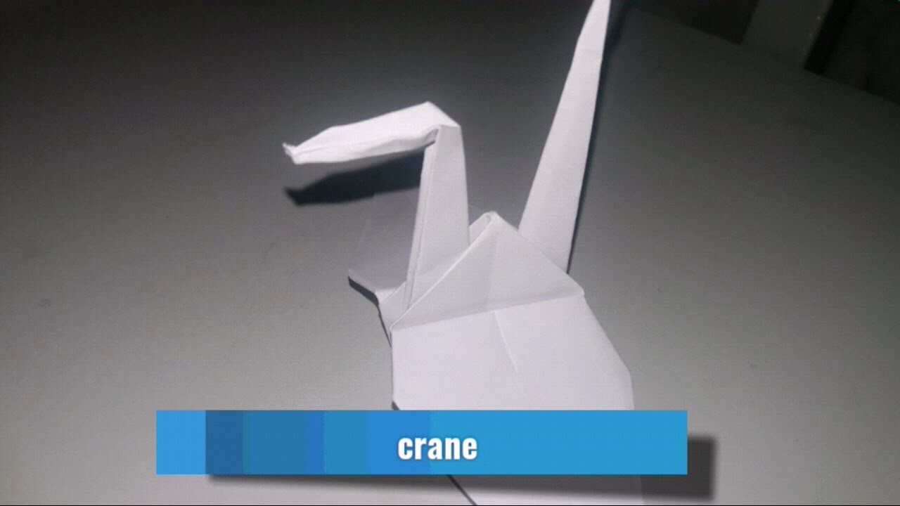 How to make an origami crane/swan YouTube