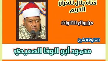 الشيخ محمود أبو الوفا الصعيدى وما تيسر من سورة فاطر