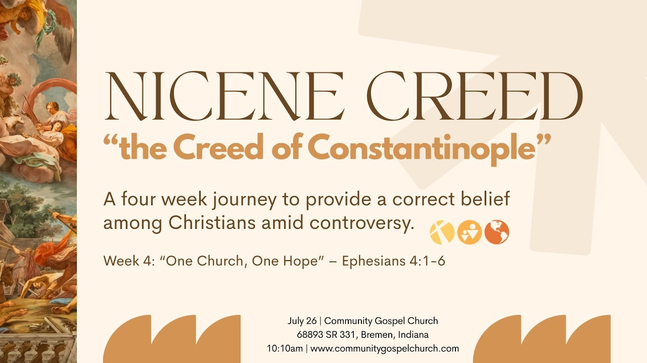 One Body, One Spirit, One Hope – Ephesians 4:1–6